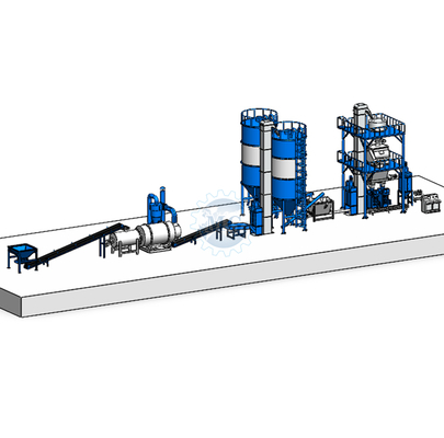 Customized Dry Mix Mortar Plant Fuel Electronic Weighing System  Twin Shaft