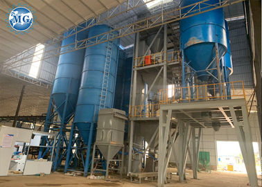 Automatic Dry Mortar Production Line For Skim Coat And Wall Putty Customized Color