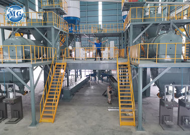 Carbon Steel Dry Mortar Production Line Tiles Grout Making Machine With Sand Dryer