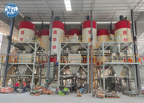 Full Automatic 10-15T/H Dry Mixing Mortar Machine Plant For Tile Adhesive Making