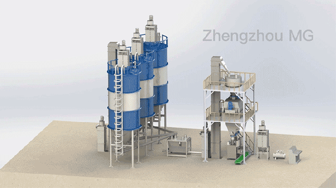Gypsum Dry Mix Mortar Mixing Plant 3