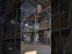 Simple 3-4 T/H Dry Mortar Production Line Ceramic Tile Adhesive Mixing Machine