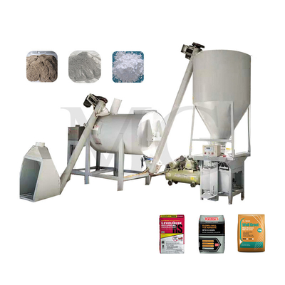 Factory Sale Dry Mix Powder Mortar Plant Sand Cement Mixer Wall Putty Ceramic Tile Adhesive Making Machine