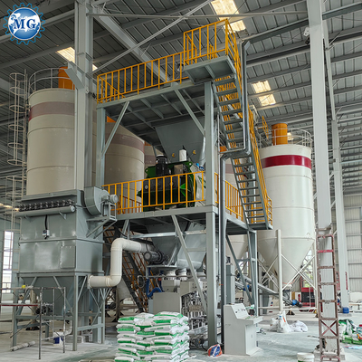 Full Auto PLC Control Dry Mortar Powder Mixing Tile Adhesive Machine