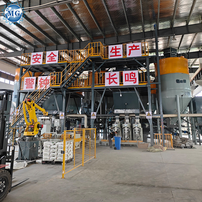 Intelligent PLC 10-30T/H Double Shaft Mixer Dry Mix Plant Dry Mortar Ceramic Tile Adhesive Production Line