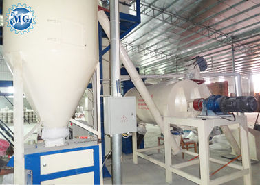 Carbon Steel Ribbon Mixer , Automatic Packing Dry Mortar Equipment 3T/H Output