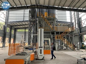 Customized Voltage Tower type Automatic Tile Adhesive Manufacturing Plant with Palletizing System