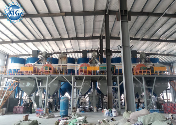 12T/H 120KW Paddle Mixing Dry Mortar Production Line