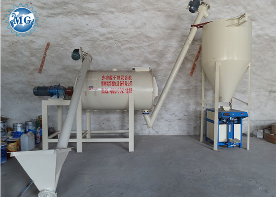 Easy Operating 3-4T/H Simple Dry Mortar Mixing Plant Tile Adhesive Making Machine