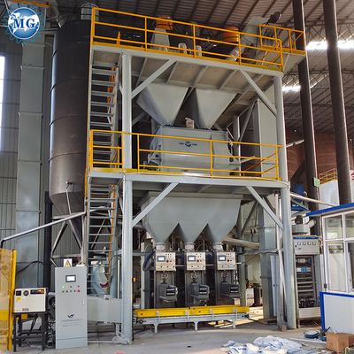 4m Height Automatic Tile Adhesive Production Line With Batching &amp; Packaging System