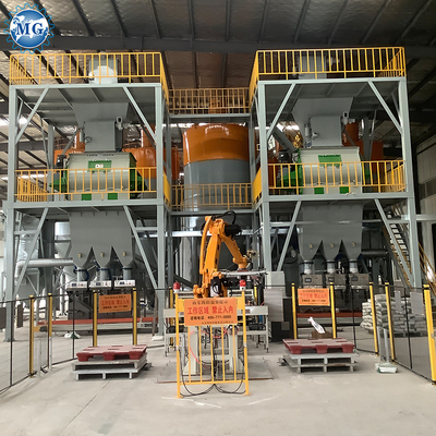 4m Height Automatic Tile Adhesive Production Line With Batching &amp; Packaging System