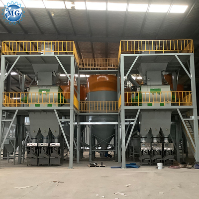 4m Height Automatic Tile Adhesive Production Line With Batching &amp; Packaging System