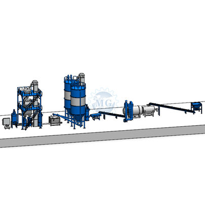 Customized Dry Mix Mortar Plant Fuel Electronic Weighing System  Twin Shaft