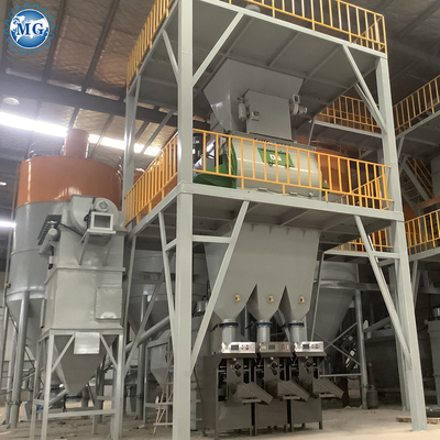 Efficient Tile Adhesive Machine Mortar Production Line With Automatic Material Feeding And Packing