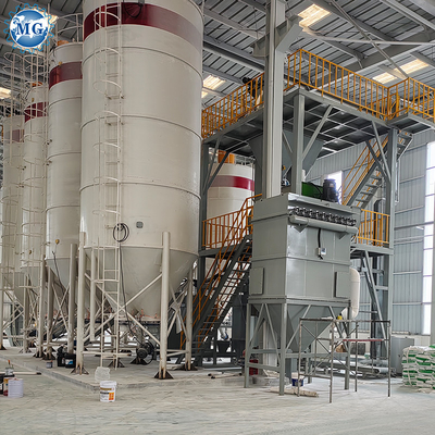 Full Auto PLC Control Dry Mortar Powder Mixing Tile Adhesive Machine