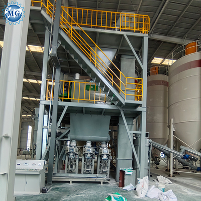 Full Auto PLC Control Dry Mortar Powder Mixing Tile Adhesive Machine