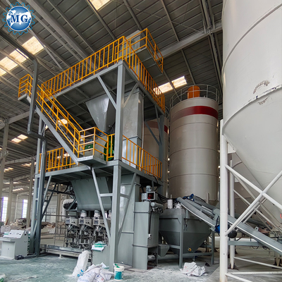 Full Auto PLC Control Dry Mortar Powder Mixing Tile Adhesive Machine