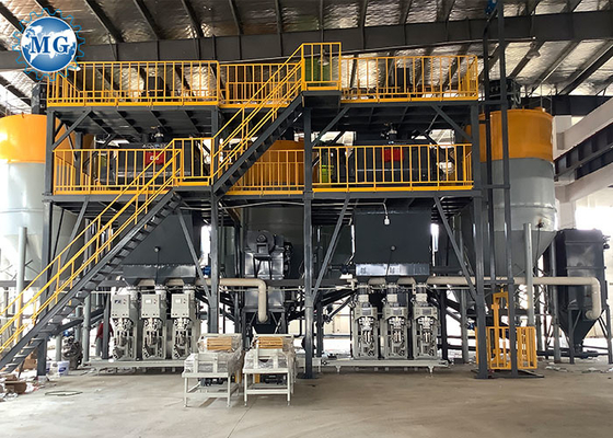 Dry Mortar Powder Mixing Machine Plant with Sand Cement Packing Machine