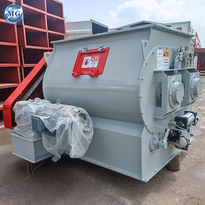 Twin Shafts Paddle Mortar Mixer Machine Equipped Sampling Device