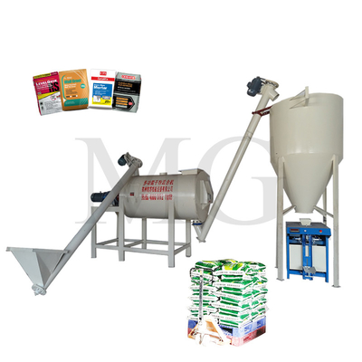 Simple Dry Powder Mortar Mixing Machine Wall Putty Sand Cement Mixer Ceramic Tile Adhesive Manufacturing Plant For Sale