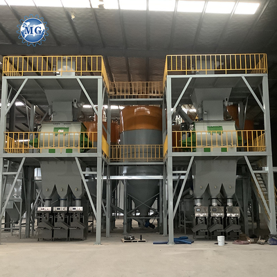 Fully Automatic Dry Powder Mortar Mixing Machine Wall Putty Sand Cement Mixer Ceramic Tile Adhesive Manufacturing Plant For Sale