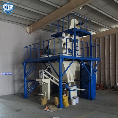 PLC Control Dry Mix Powder Mortar Plant With Twin Shaft Paddle Mixer Wall Putty Sand Cement Ceramic Tile Adhesive Making Machine