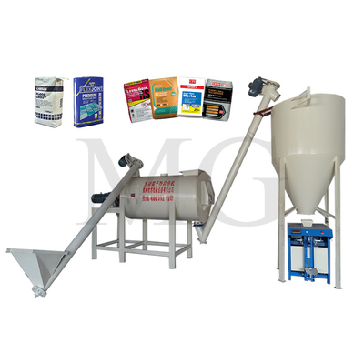 Simple Dry Mix Powder Mortar Plant Wall Putty Sand Cement Mixer Ceramic Tile Adhesive Grout Making Machine Voltage Customized
