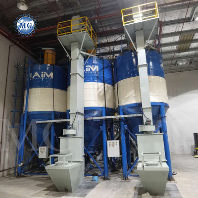 Wall Putty Sand Cement Mixer Ceramic Tile Adhesive Manufacturing Plant Automatic PLC Dry Mix Powder Mortar Mixing Machine