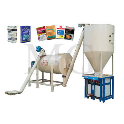 Dry Powder Mortar Production Line Wall Putty Skim Coat Sand Cement Mixer Ceramic Tile Adhesive Making Machine