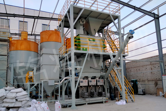 Customized Voltage Automatic Dry Mortar Plant  220 - 440V 12 Months Warranty