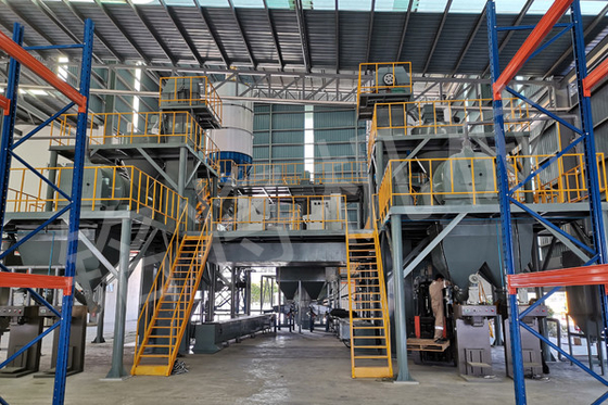 Customized Voltage Automatic Dry Mortar Plant  220 - 440V 12 Months Warranty