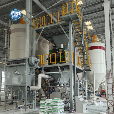 PLC Control Dry Mix Powder Mortar Mixer Machine Wall Putty Sand Cement Mixing Equipment Ceramic Tile Adhesive Production Line