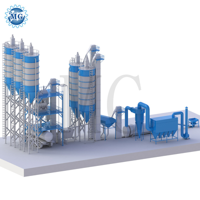 Wall Putty Sand Cement Mixing Equipment Ceramic Dry Mix Powder Mortar Mixer Machine Tile Adhesive Production Line