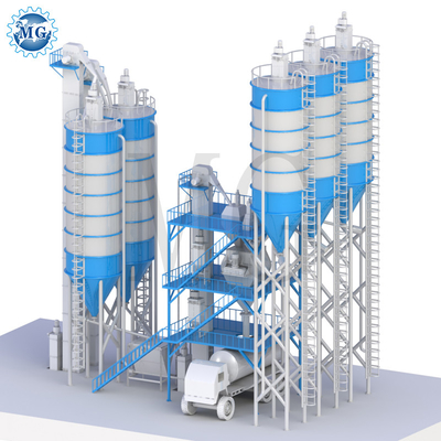 Wall Putty Sand Cement Mixing Equipment Ceramic Dry Mix Powder Mortar Mixer Machine Tile Adhesive Production Line
