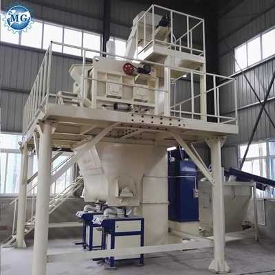 PLC Control Semi Automatic Dry Mix Powder Mortar Mixing Plant Wall Putty Sand Cement Gypsum Mixer Ceramic Tile Adhesive Glue Making Machine