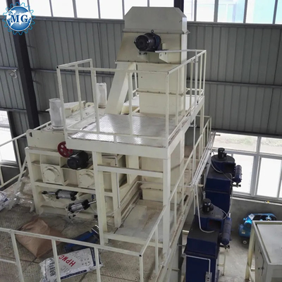 PLC Control Semi Automatic Dry Mix Powder Mortar Mixing Plant Wall Putty Sand Cement Gypsum Mixer Ceramic Tile Adhesive Glue Making Machine