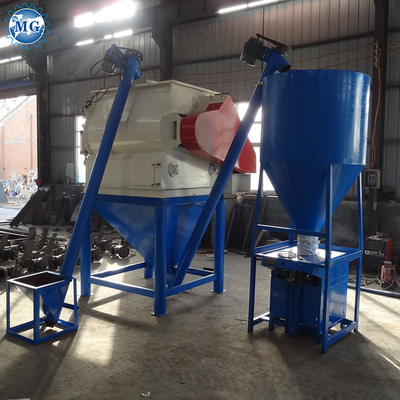 4-5 T/H 35 KW Dry Mix Powder Mortar Mixer Machine Wall Putty Sand Cement Mixing Equipment Tile Adhesive Glue Manufacturing Plant