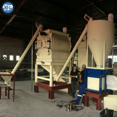 4-5 T/H 35 KW Dry Mix Powder Mortar Mixer Machine Wall Putty Sand Cement Mixing Equipment Tile Adhesive Glue Manufacturing Plant