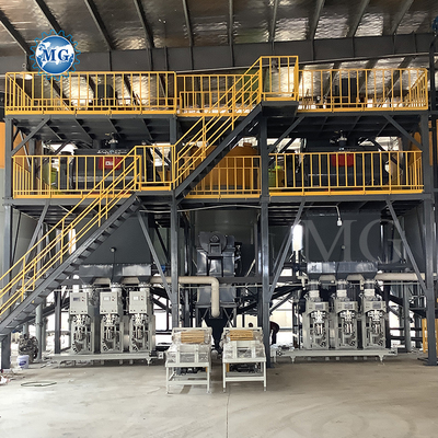 Voltage Customized Dry Powder Mortar Production Line Wall Putty Plaster Sand Cement Mixer Ceramic Tile Adhesive Glue Making Machine
