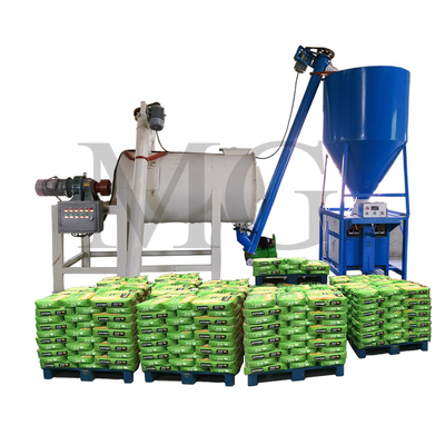 1-5tph Voltage Customized Dry Mix Powder Mortar Production Line Wall Putty Plaster Cement Skim Coat Mixer Tile Adhesive Glue Grout Making Machine