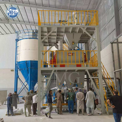 Automatic Packing Dry Mortar Production Line Wall Putty Plaster Skim Coat Sand Cement Mixer Tile Adhesive Glue Grout Making Machine