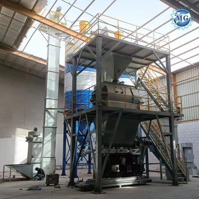 High Mixing Speed Double Twin Shaft Agravic Paddle Mixer Blender Machine Wall Putty Plaster Skim Coat Tile Adhesive Grout Dry Mortar Mixing Plant