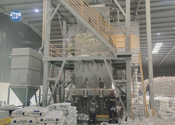Long Lifetime Automatic Dry Mix Powder Mortar Mixing Plant Wall Putty Skim Coat Tile Adhesive Making Machine