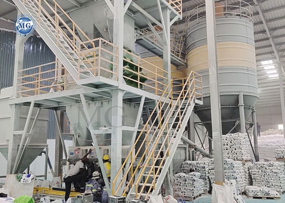 Long Lifetime Automatic Dry Mix Powder Mortar Mixing Plant Wall Putty Skim Coat Tile Adhesive Making Machine