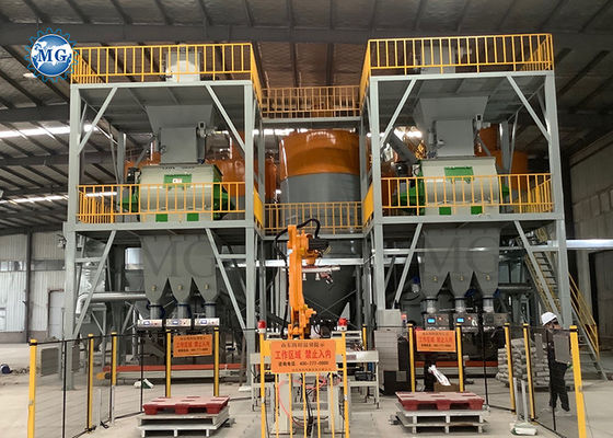 10-50 T / H Dry Powder Mortar Production Line Wall Putty Skim Coat Mixer Tile Adhesive Mixing Machine