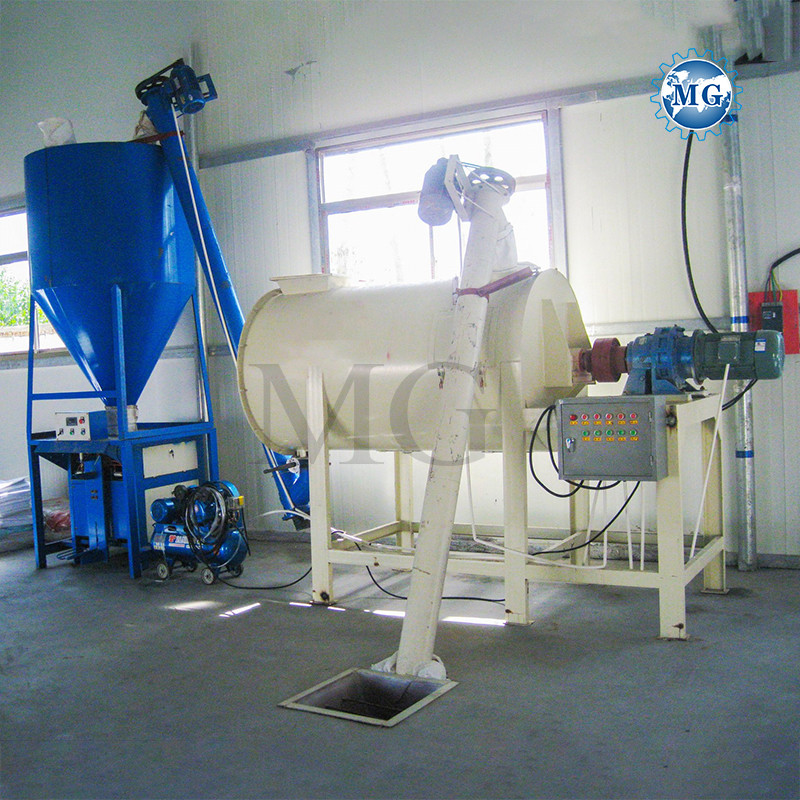 20-25m2 Area Simple Dry Mortar Mixing Plant Wall Putty Gypsum Powder ...