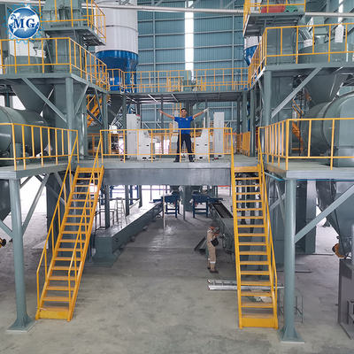 Stable Simple Dry Mortar Mixer 440V Putty Powder Mixing Plant