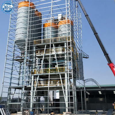 15 - 30T/H Dry Mortar Mixer Machine Full Automatic 9m With Twin Shaft Paddle