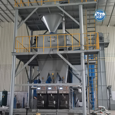 High Efficiency PLC Control Dry Mix Powder Mortar Mixing Plant Wall Putty Sand Cement Gypsum Mixer Ceramic Tile Adhesive Glue Making Machine