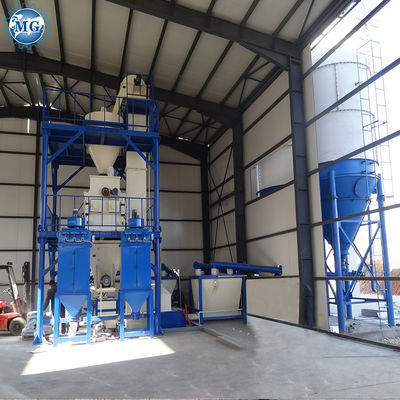 Less Dust Clean Tidy Dry Mix Mortar Mixing Plant Wall Putty Sand Cement Plaster Mixer Tile Adhesive Glue Grout Production Line
